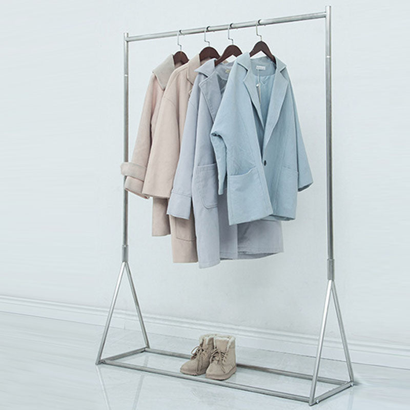 Industrial Style Coat Hanger Free Standing Stainless Steel Coat Rack