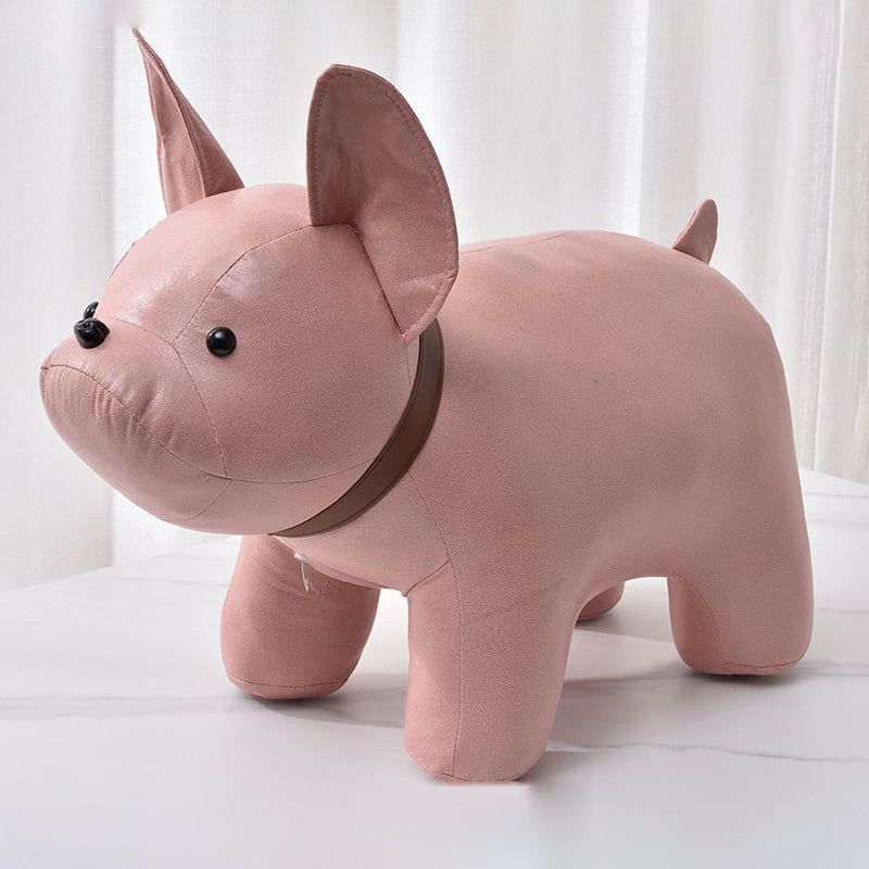 Fabric Pouf Solid Color Animal Shape Stain Resistant Modern Pouf Ottoman