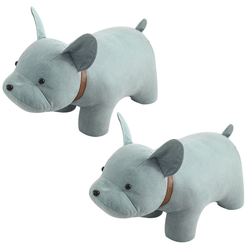 Fabric Pouf Solid Color Animal Shape Stain Resistant Modern Pouf Ottoman