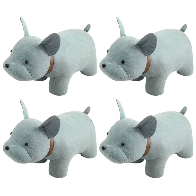 Fabric Pouf Solid Color Animal Shape Stain Resistant Modern Pouf Ottoman