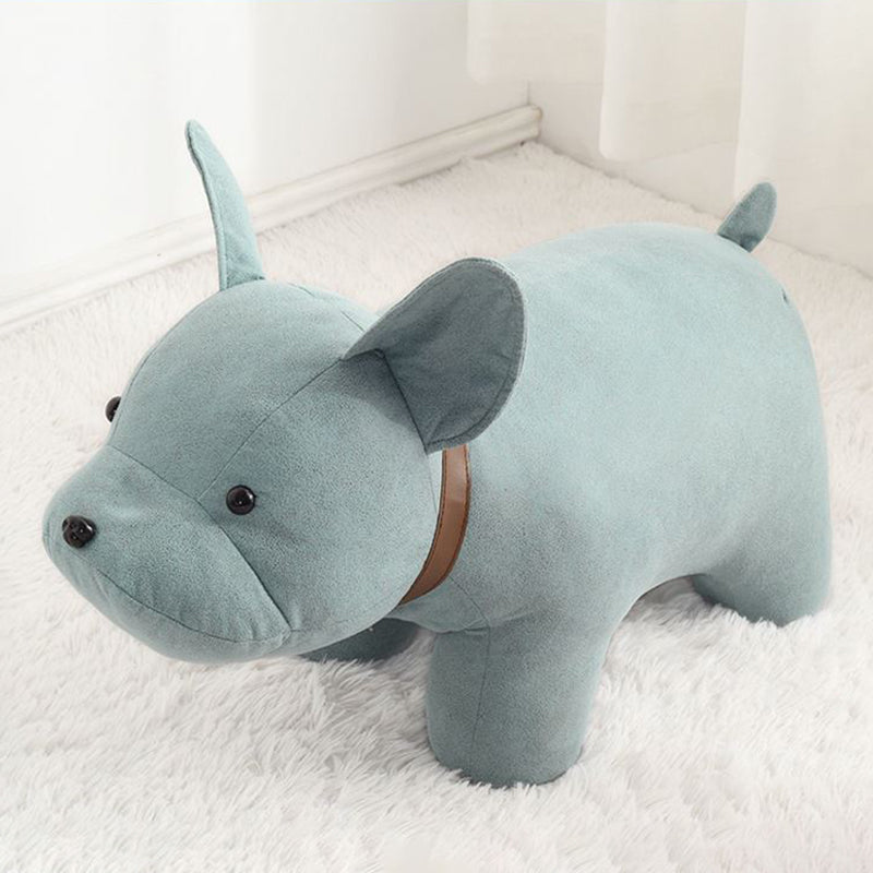 Fabric Pouf Solid Color Animal Shape Stain Resistant Modern Pouf Ottoman