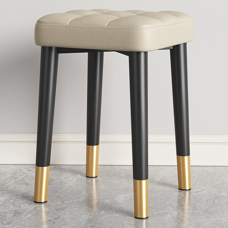 Water Resistant Ottoman Square Metal Frame Fabric Tufted Standard