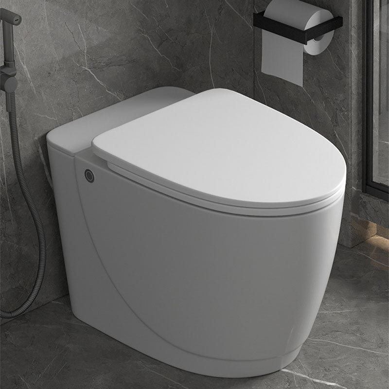 Siphon Jet Toilet Elongate One-Piece Floor Mounted Toilet with Dual Flush Mode