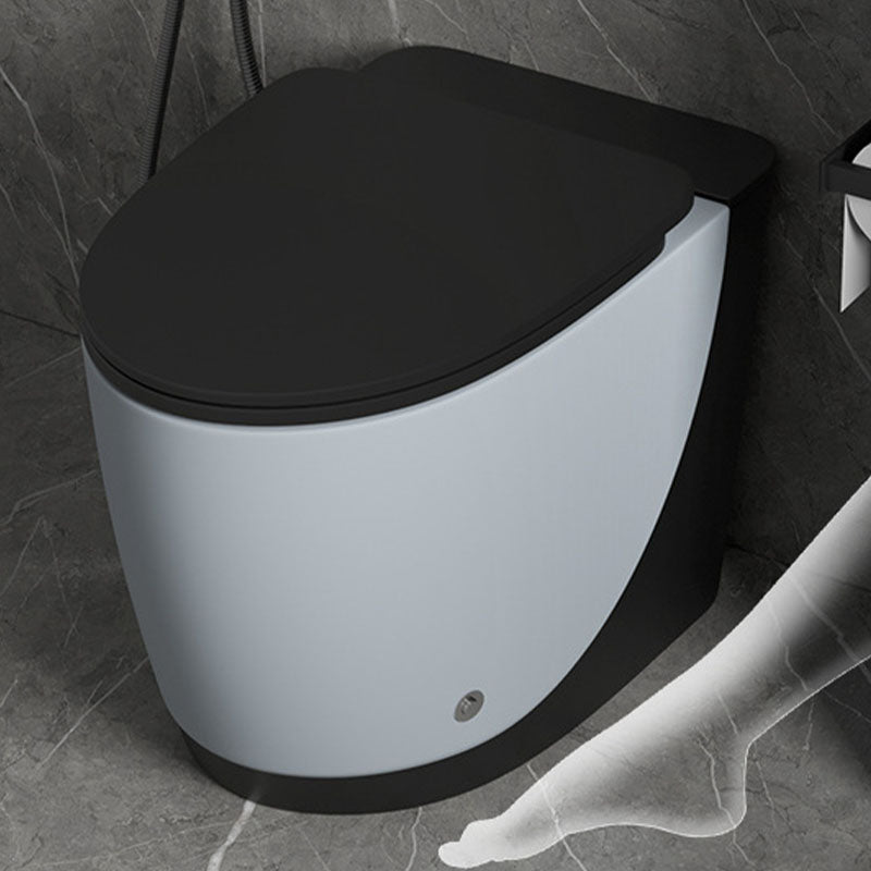 Siphon Jet Toilet Elongate One-Piece Floor Mounted Toilet with Dual Flush Mode