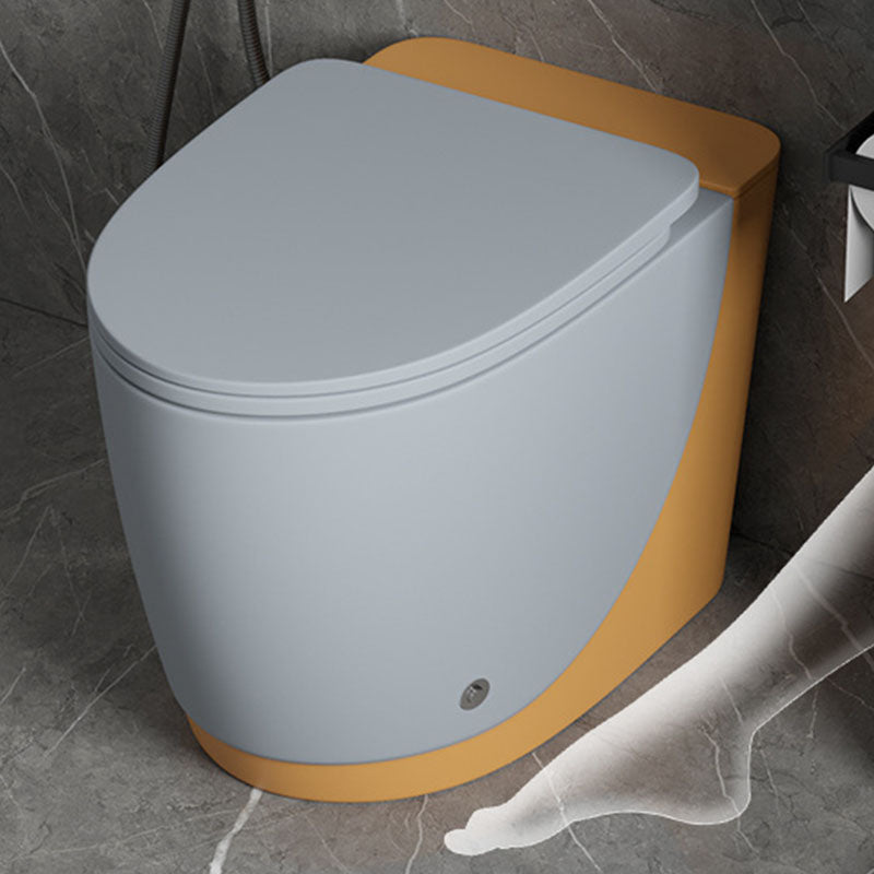 Siphon Jet Toilet Elongate One-Piece Floor Mounted Toilet with Dual Flush Mode