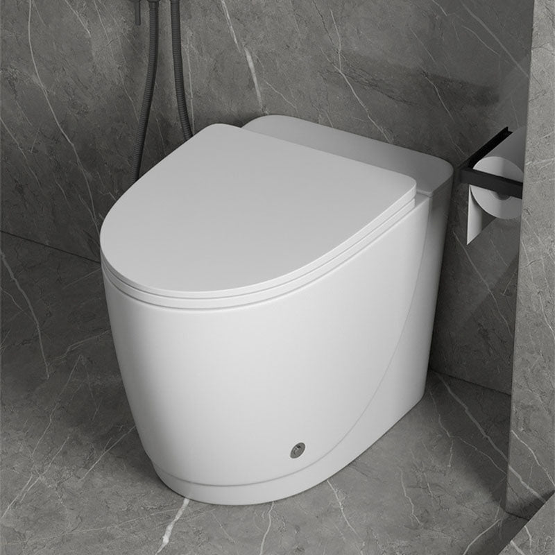 Siphon Jet Toilet Elongate One-Piece Floor Mounted Toilet with Dual Flush Mode
