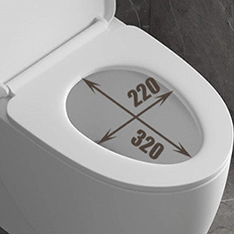 Siphon Jet Toilet Elongate One-Piece Floor Mounted Toilet with Dual Flush Mode