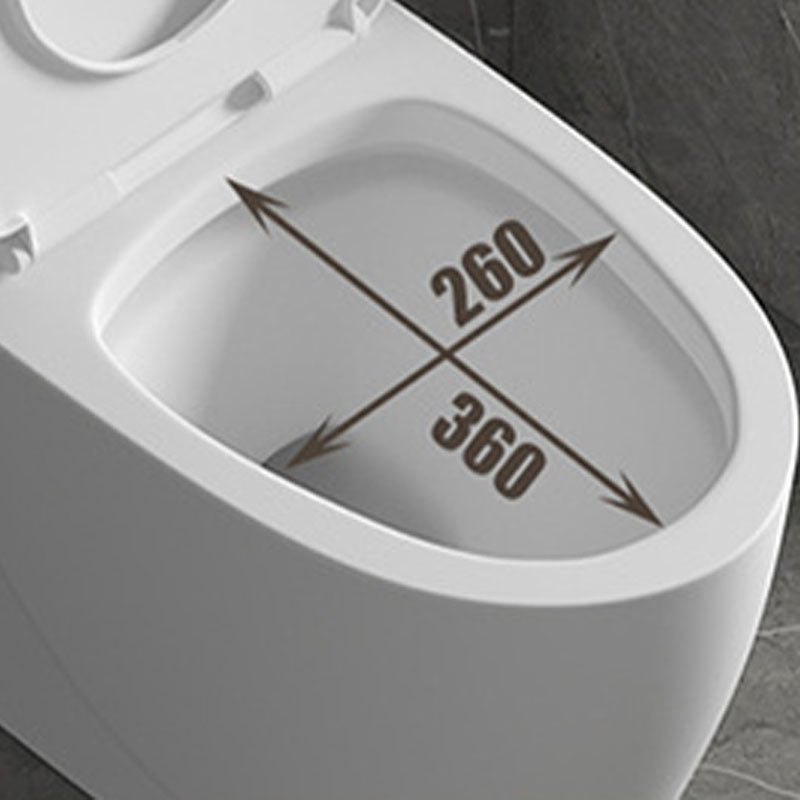 Siphon Jet Toilet Elongate One-Piece Floor Mounted Toilet with Dual Flush Mode