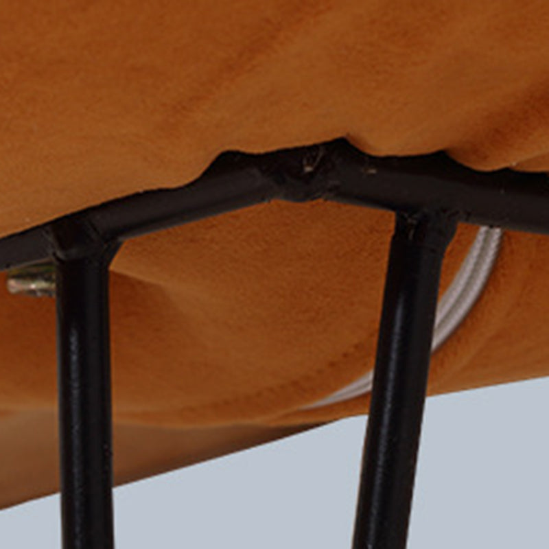 Modern Style Rocker Chair Metal Frame Spindle Cushions Rocker Chair with Ottoman