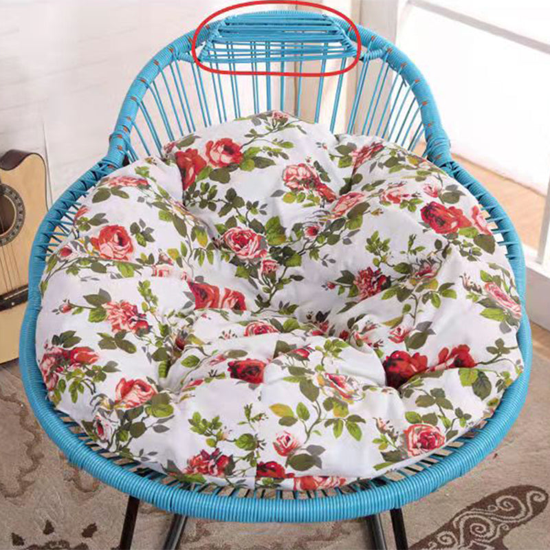Modern Rattan Rocking Chair Plain Rocker Chair with Removable Cushions