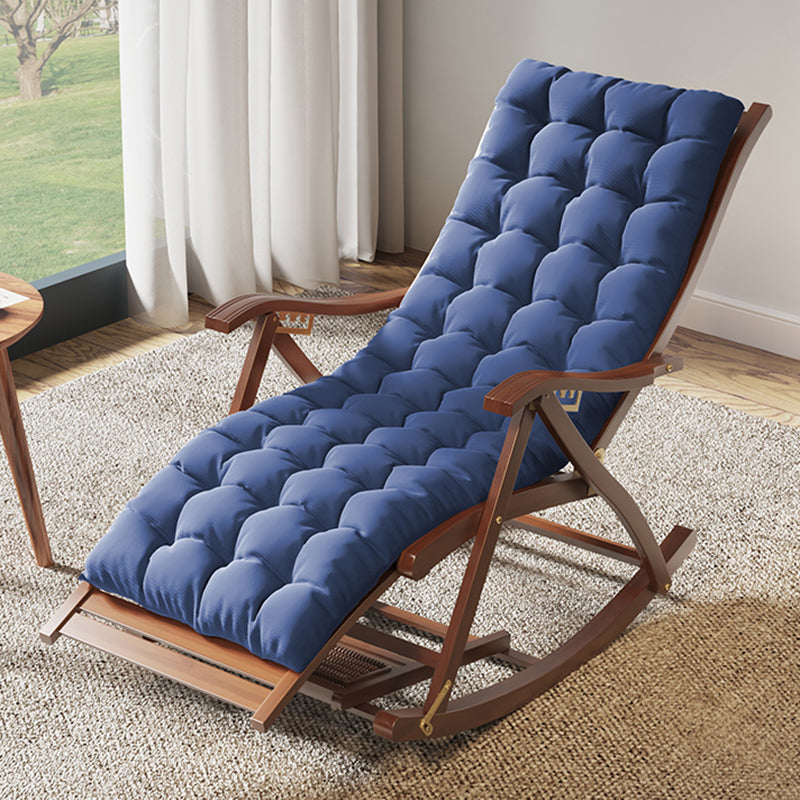 Modern Style Cushions Rocker Chair Spindle Rocker Chair with Bamboo Frame