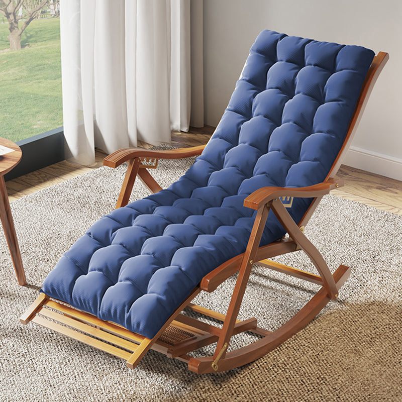 Modern Style Cushions Rocker Chair Spindle Rocker Chair with Bamboo Frame