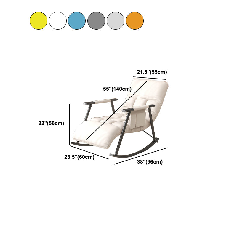 Modern Single Rocker Chair Simple Chair for Living Room and Bedroo