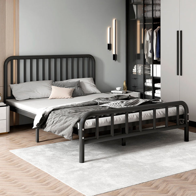 Contemporary with Metal Legs Mattress Included Rectangular Slat Bed