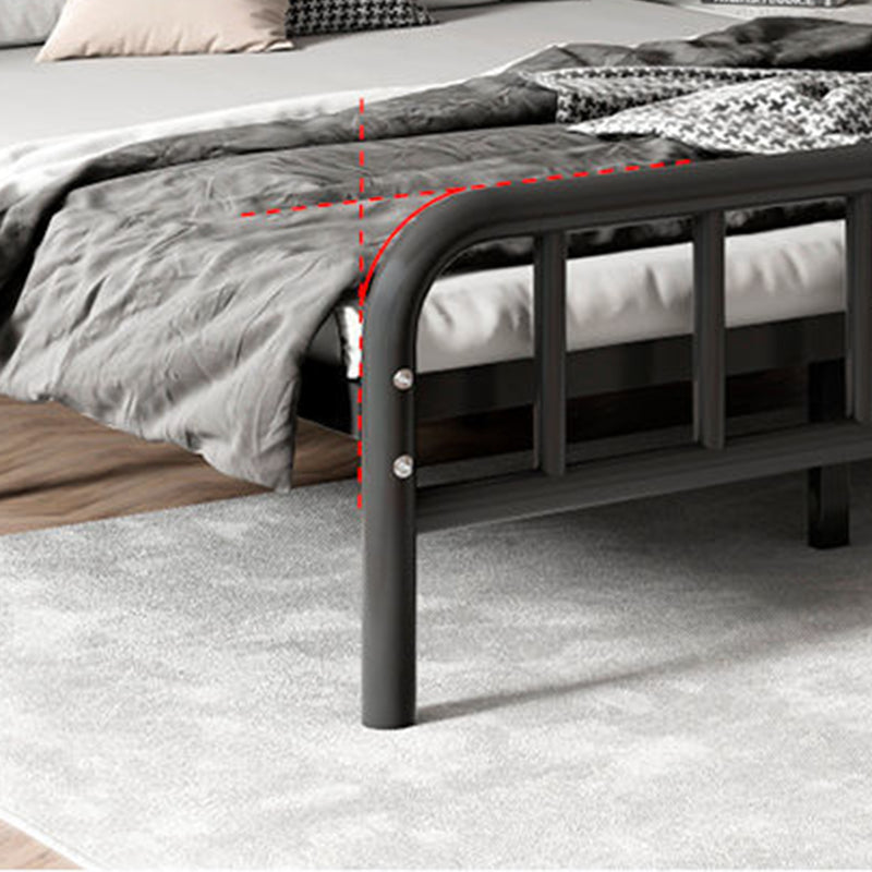 Contemporary with Metal Legs Mattress Included Rectangular Slat Bed