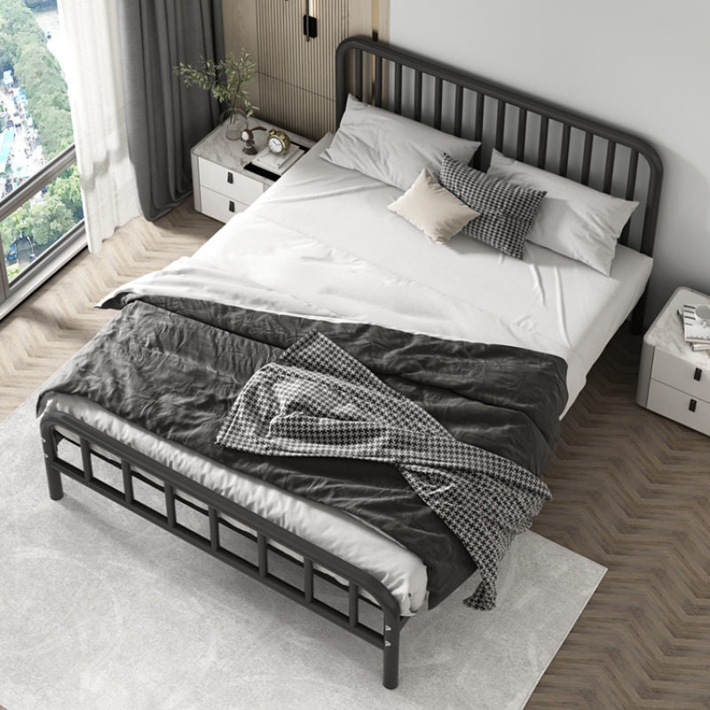 Contemporary with Metal Legs Mattress Included Rectangular Slat Bed