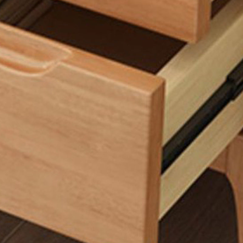 Mid-Century Modern Accent Chest with Straight Legs in Rubberwood