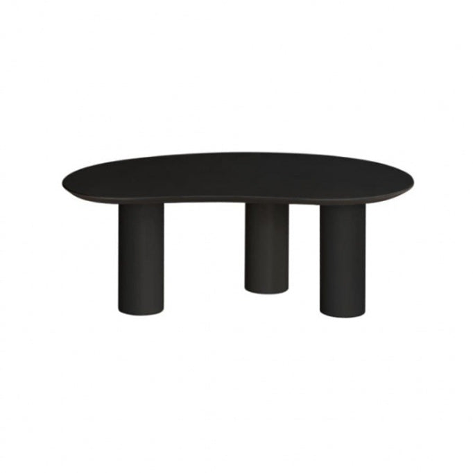 3 Legs Wooden Coffee Table Cloud Shaped Cocktail Table - 13" H