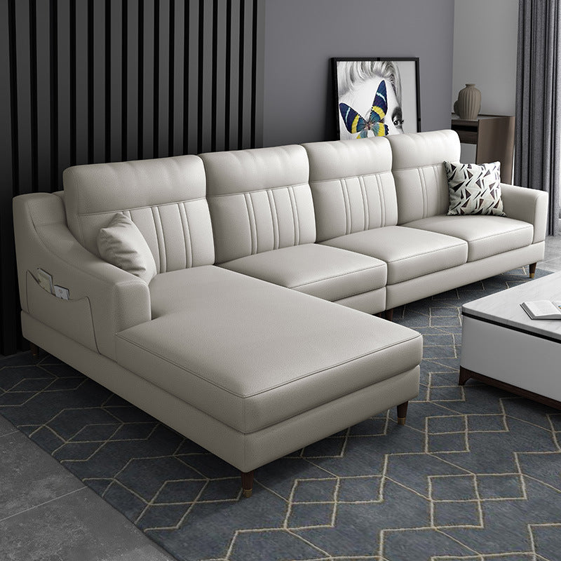 Modernism 4-seater Sectional with Storage Sloped Arm Sectional