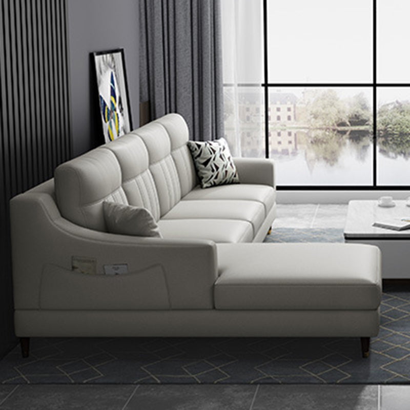 Modernism 4-seater Sectional with Storage Sloped Arm Sectional