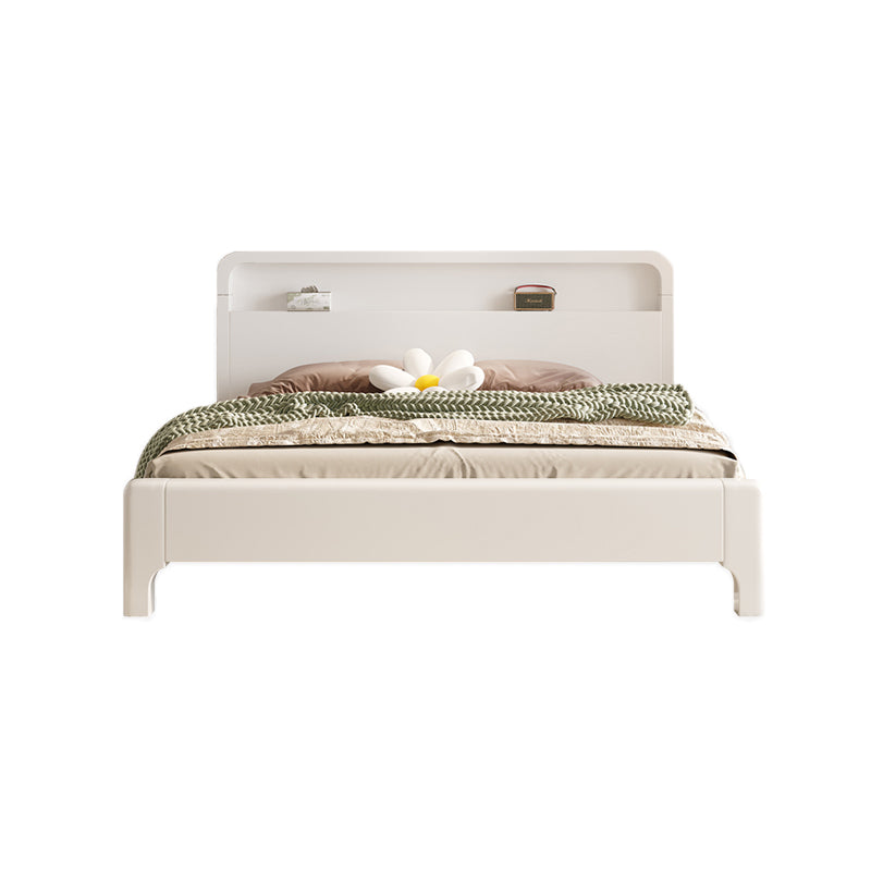 Modern Wood Standard Bed Bookcase Included Bed with Headboard for Bedroom