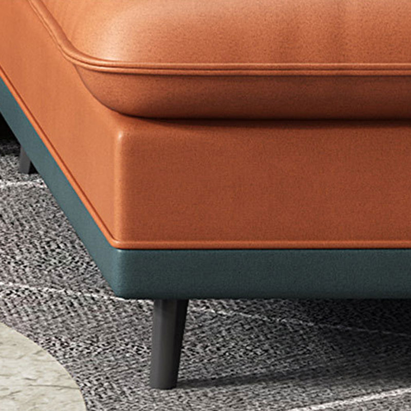 Tufted Modern Sloped Arm Sectional 5-seater Stain-resistant Sectional