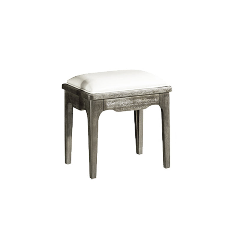 Oak Vanity Set with Stool Gray Vanity with Drawer and Mirror