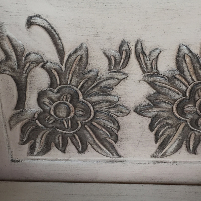 Oak Vanity Set with Stool 64.17" High Vanity with Drawer and Mirror