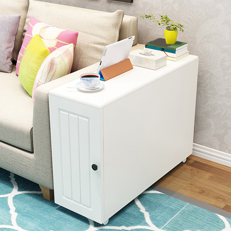 23.62" Tall Contemporary Style Side End Table Wooden Sofa Side Accent Table