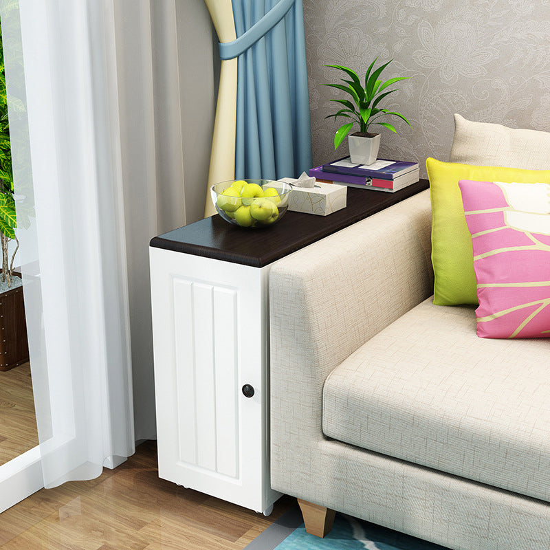 23.62" Tall Contemporary Style Side End Table Wooden Sofa Side Accent Table