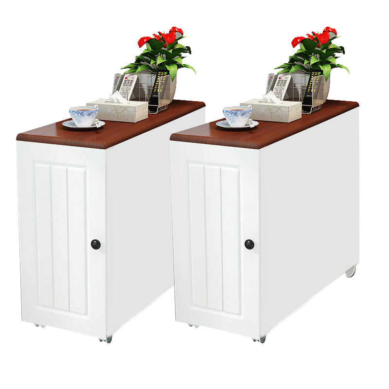 23.62" Tall Contemporary Style Side End Table Wooden Sofa Side Accent Table