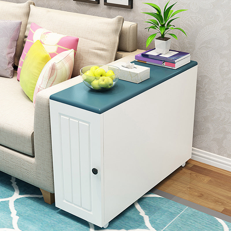 23.62" Tall Contemporary Style Side End Table Wooden Sofa Side Accent Table