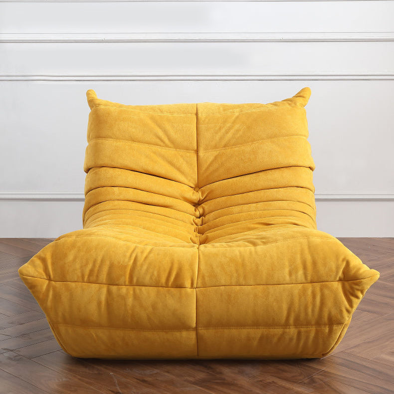 Armless Chair with Tufted Back 35.43" Wide Velvet Chair for Living Room