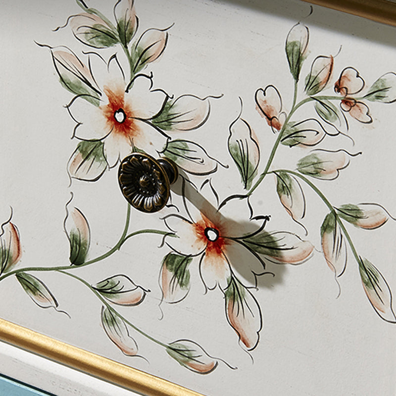 15.6-inch W Dresser Traditional Solid Wood Storage Chest with 9 Drawers