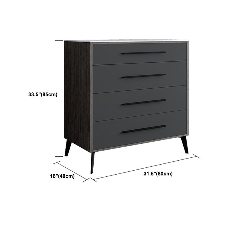 15.6-inch Width Storage Chest Ultra-Modern Dresser with 4/5/6 Drawers