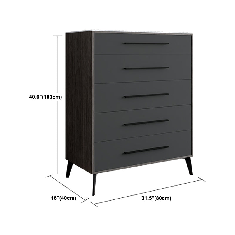 15.6-inch Width Storage Chest Ultra-Modern Dresser with 4/5/6 Drawers