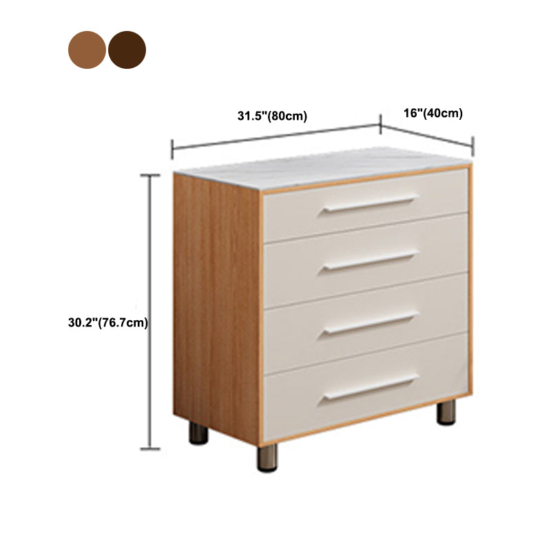 15.6-inch Width Storage Chest Contemporary Dresser with 4/5/6 Drawers