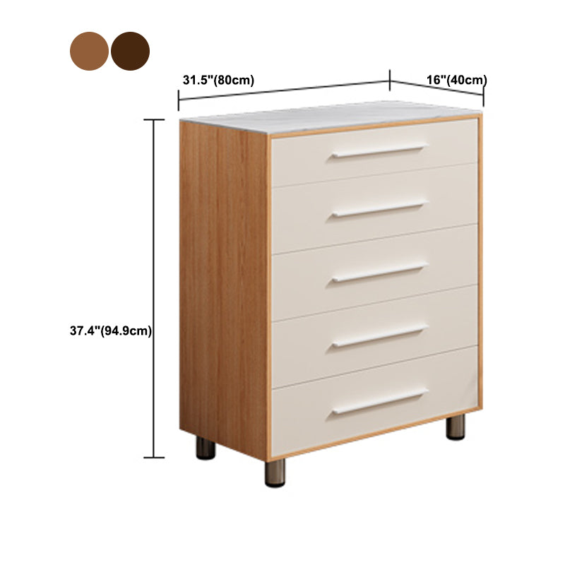 15.6-inch Width Storage Chest Contemporary Dresser with 4/5/6 Drawers