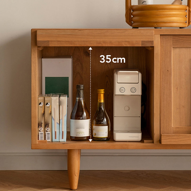 Modern Style TV Stand Brown Colour Enclosed Storage TV Console with Cabinet
