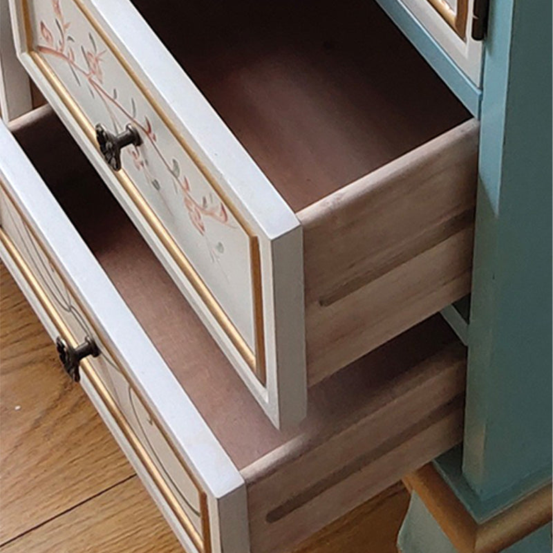 Nautical Wooden Storage Chest Bedroom Horizontal Chest with 3 Drawers