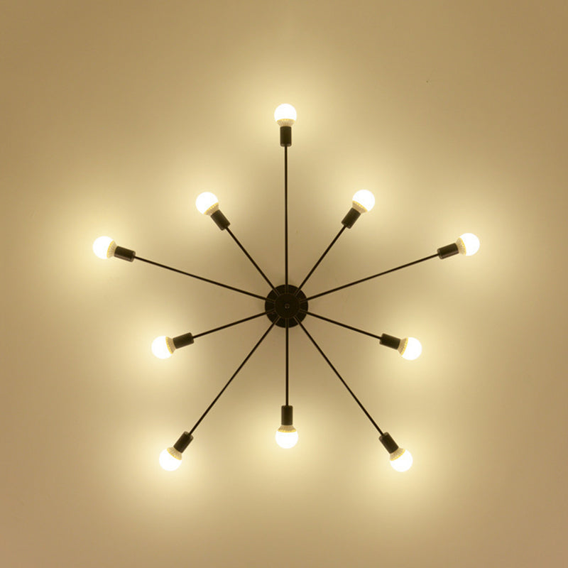Contemporary Flush Mount Lighting Polish Finish Ceiling Light for Foyer