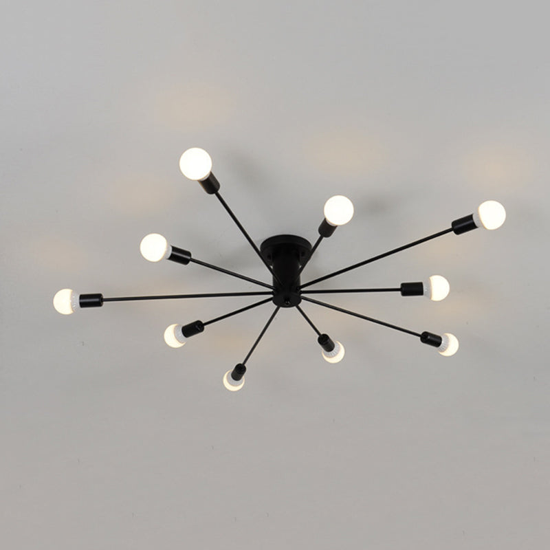 Contemporary Flush Mount Lighting Polish Finish Ceiling Light for Foyer