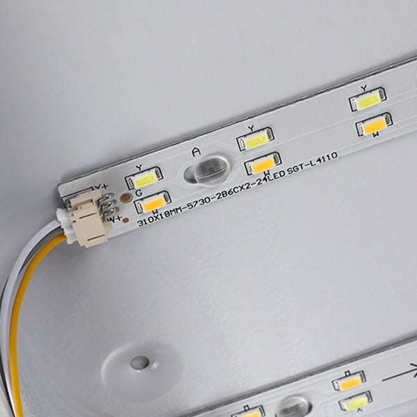 Wood Geometric Flush Mount Lights Contemporary Style 1 Light Flush Mount Lighting