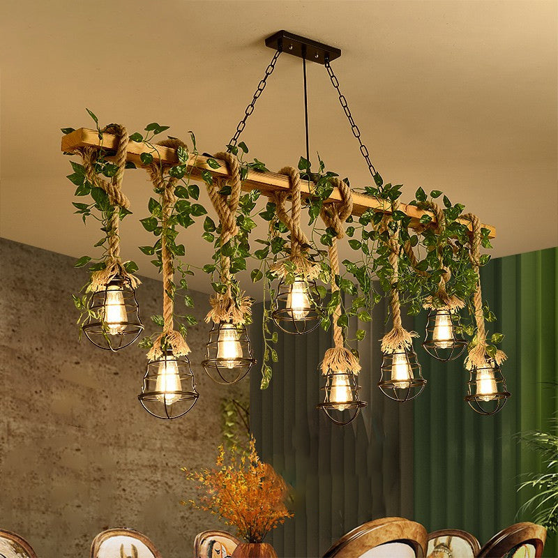 Industrial Round Island Lights Metal Island Chandelier Lights for Bar