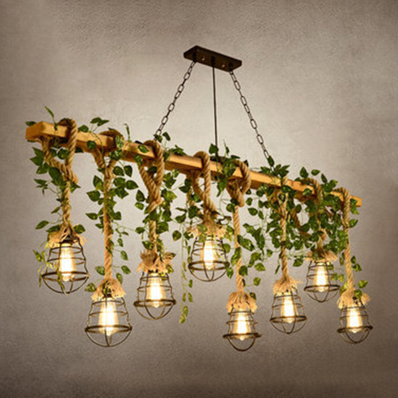 Industrial Round Island Lights Metal Island Chandelier Lights for Bar
