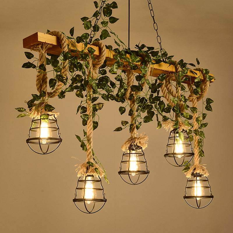Industrial Round Island Lights Metal Island Chandelier Lights for Bar