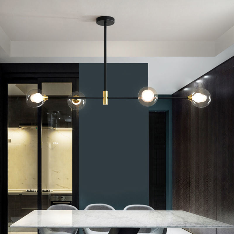 Modern Style Global Shape Island Lights Glass 3/4 Lights Pendant Light