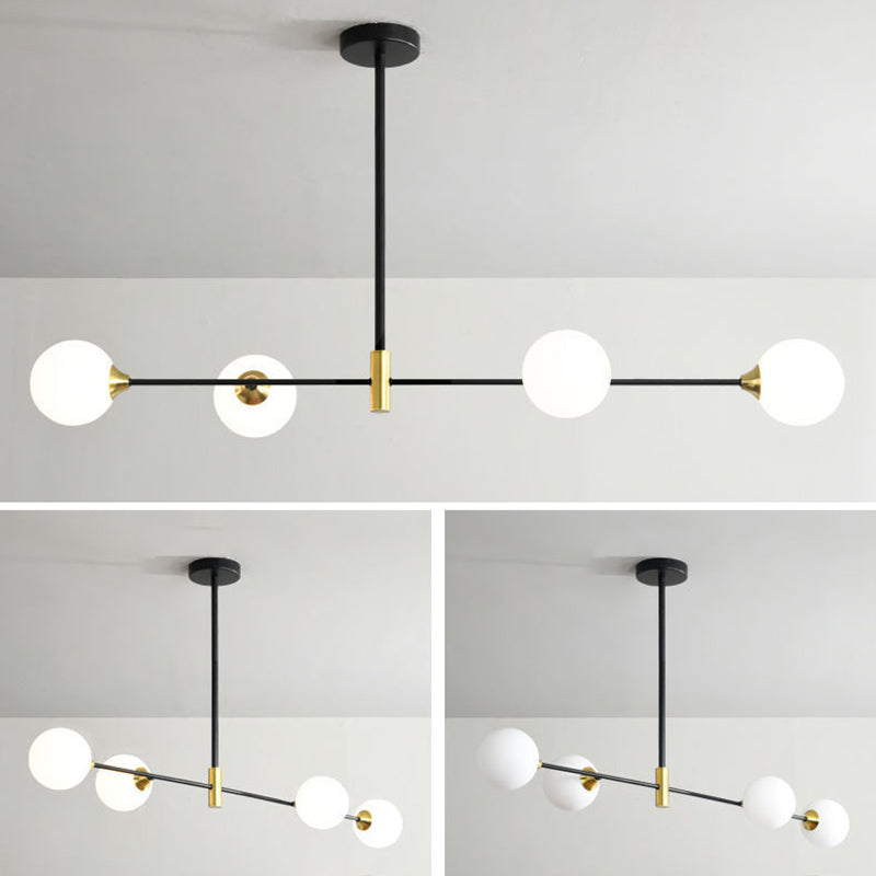 Modern Style Global Shape Island Lights Glass 3/4 Lights Pendant Light