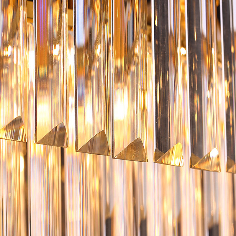 Modern Style Square Shape Island Pendants Crystal Pendant Lights for Living Room