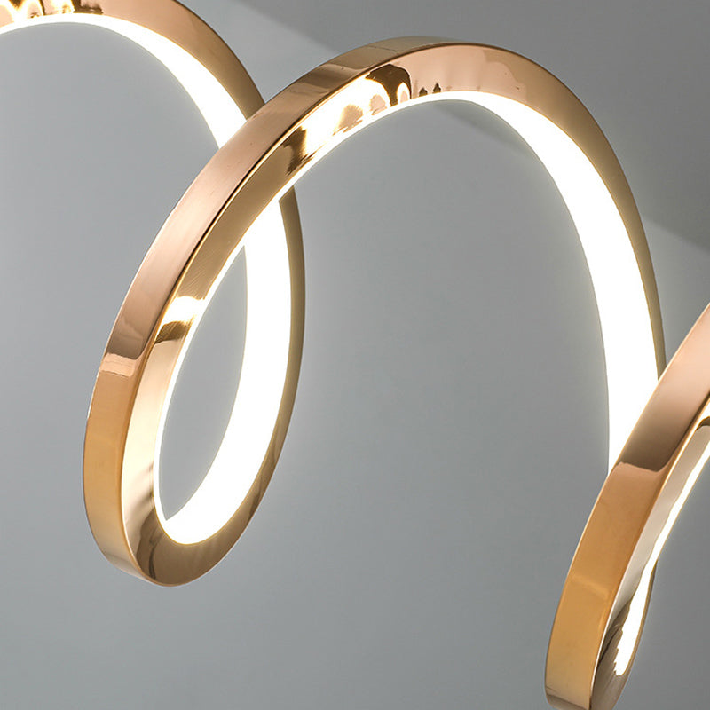 Modern Style Ribbon-like Shape Island Pendants Metal Pendant Lights for Living Room